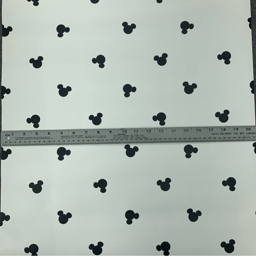 Vintage RARE Mickey Mouse Ears Wallpaper 20.5 Inches Wide X 32.8 feet Long. - Picture 4 of 6